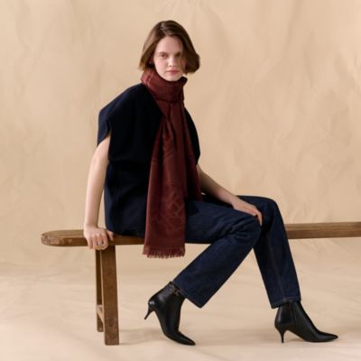 ストール - レッド - レディス, スカーフ、ショール＆マフラー